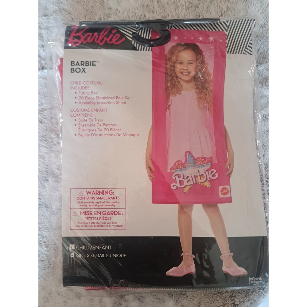 Barbie Box Child Halloween Costume Pink Mattel InSpirit Designs Kids One Size